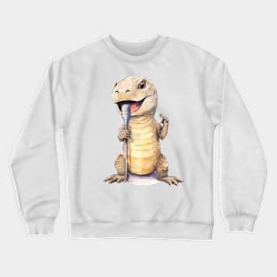 Komodo Dragon Singing Crewneck Sweatshirt